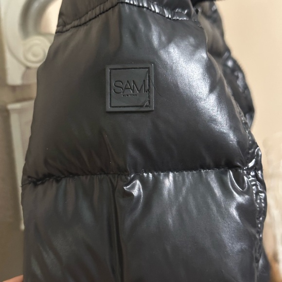 SAM Shiny Black Puffer Jacket - Picture 2 of 16